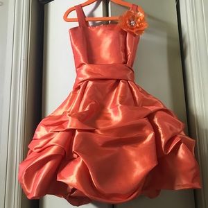 Orange party dress